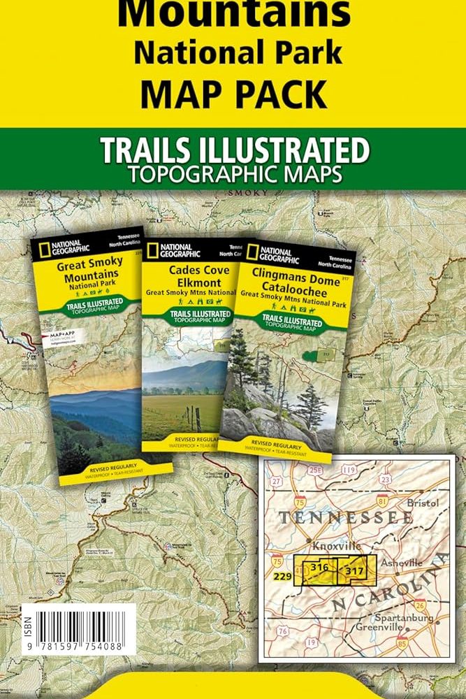 Great Smoky Mountains National Park [Map Pack Bundle] (National Geographic Trails Illustrated Map)