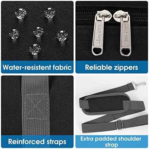 Narwey 18" Carry on Bag Underseat for Airplane Spirit Airlines Personal Item Travel Bag 18x14x8 Small Duffle Bag Duffel Bag Gym Weekender Overnight Bag with Wet Pocket for Women and Men (Black) - Image 3