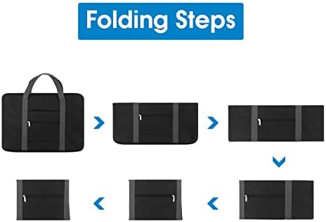 Narwey 18" Carry on Bag Underseat for Airplane Spirit Airlines Personal Item Travel Bag 18x14x8 Small Duffle Bag Duffel Bag Gym Weekender Overnight Bag with Wet Pocket for Women and Men (Black) - Image 6