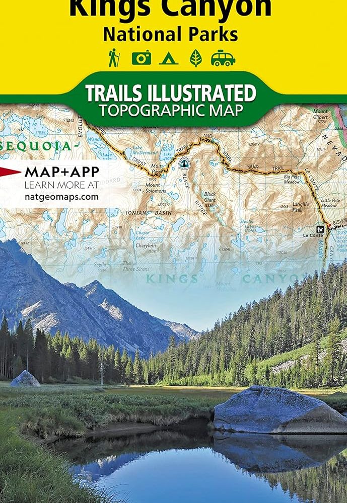 Sequoia and Kings Canyon National Parks Map (National Geographic Trails Illustrated Map, 205)